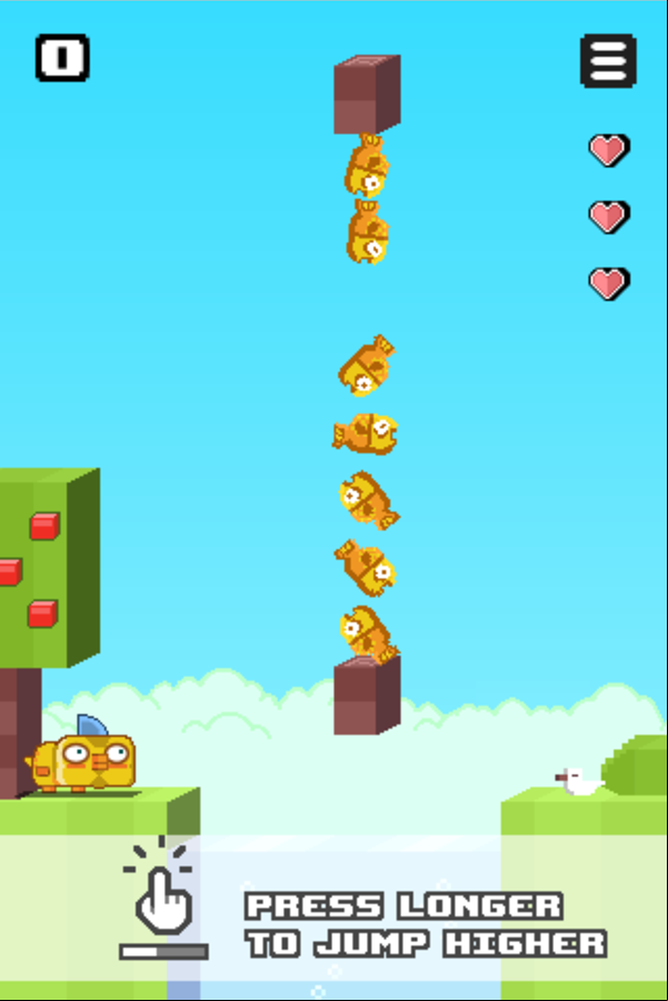Crossy Cat Game Instructions Screen Screenshot.