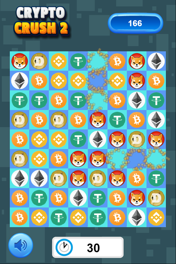 Crypto Crush 2 Game Play Screenshot.