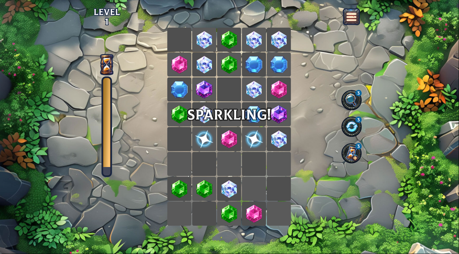 Crystal Connect Game Play Screenshot.