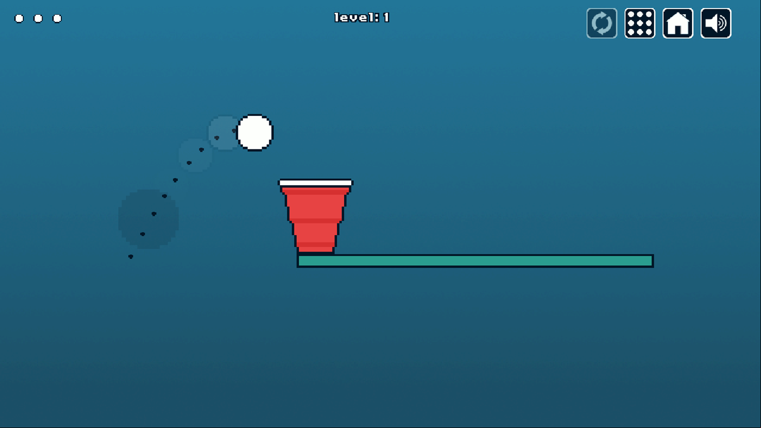 Cup and Ball Challenge Game Level Play Screenshot.