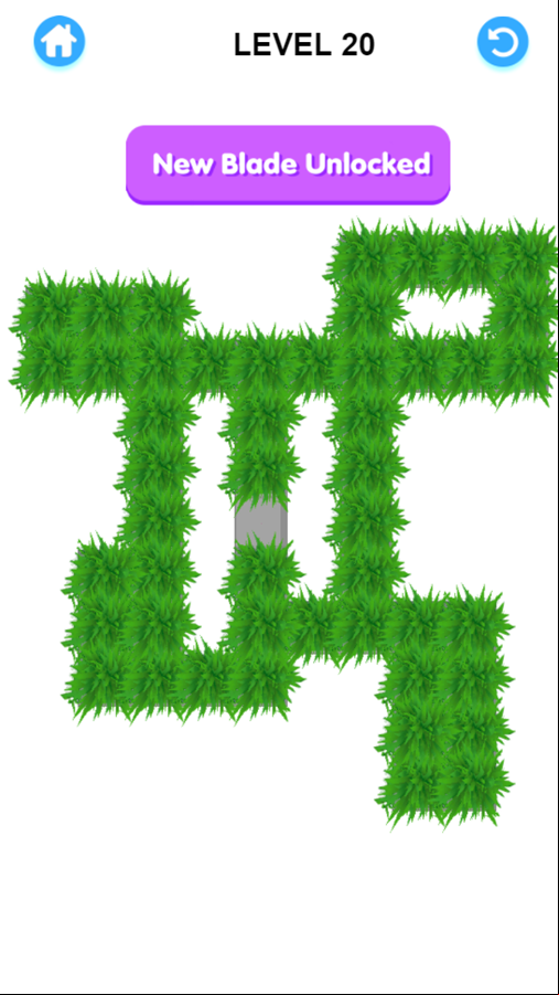 Cut Grass Game Level 20 Screenshot.
