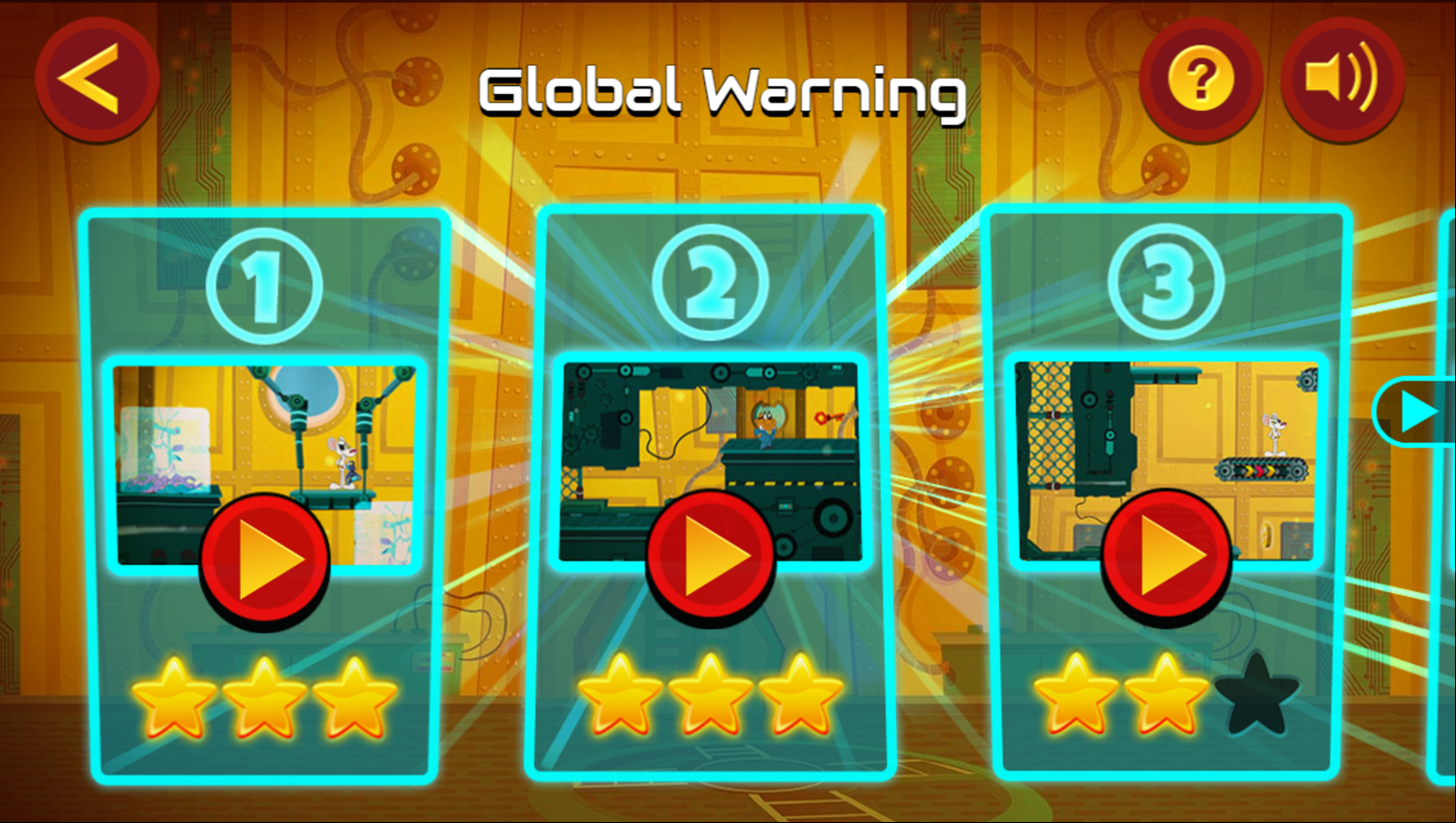 Danger Mouse Level Select Screenshot.