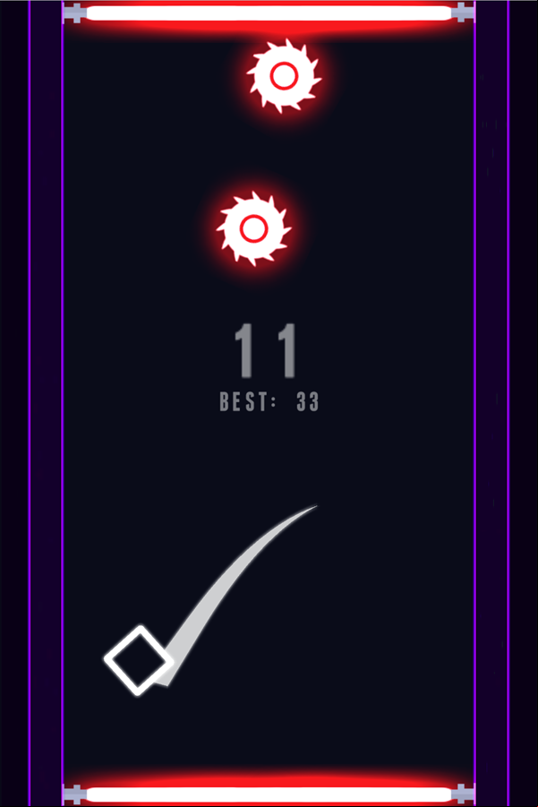 Danger Sides Game Spinning Blades Screenshot.