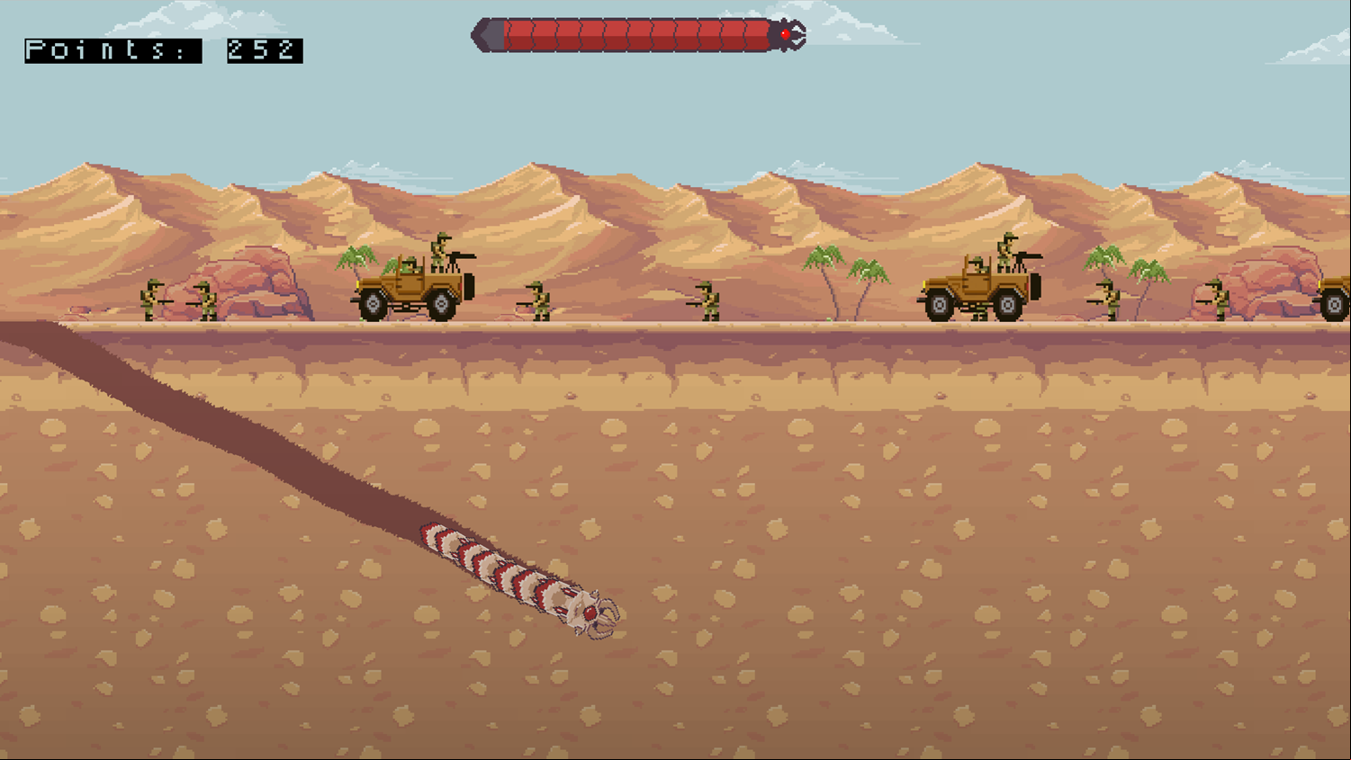 Deep Worm Game Screenshot.