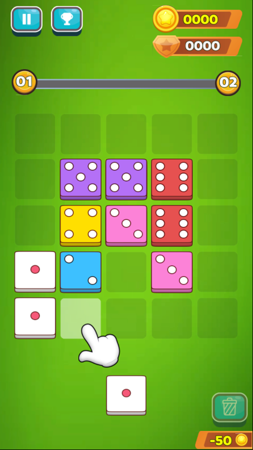 Dice Merge Game How To Play Screenshot.