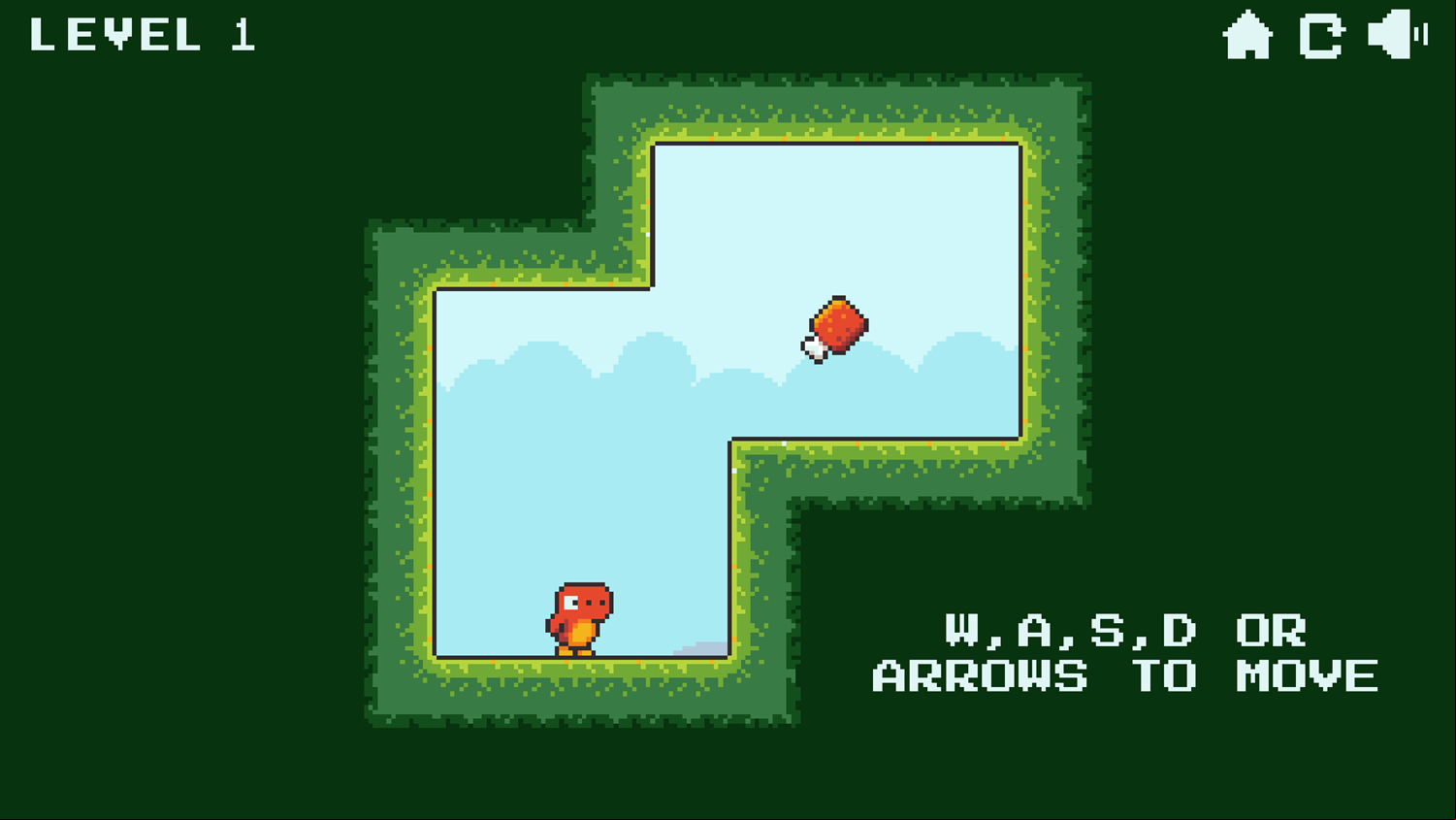 Dino Grub Game How to Play Screen Screenshot.
