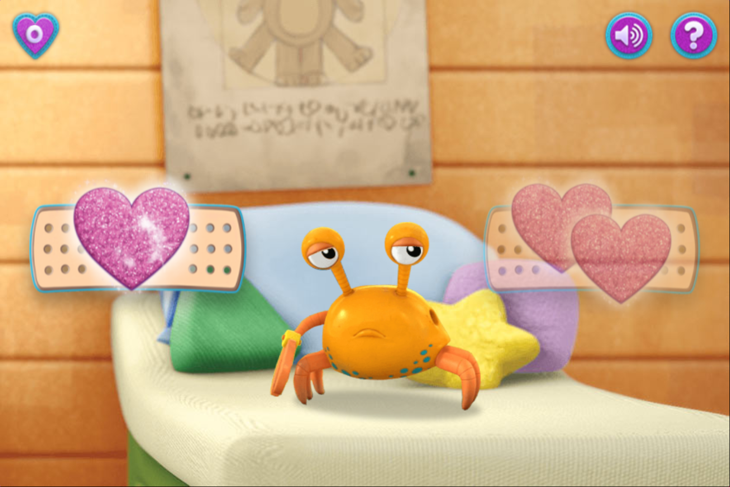 Doc McStuffins Doc's World Game Crab Heal Screenshot.