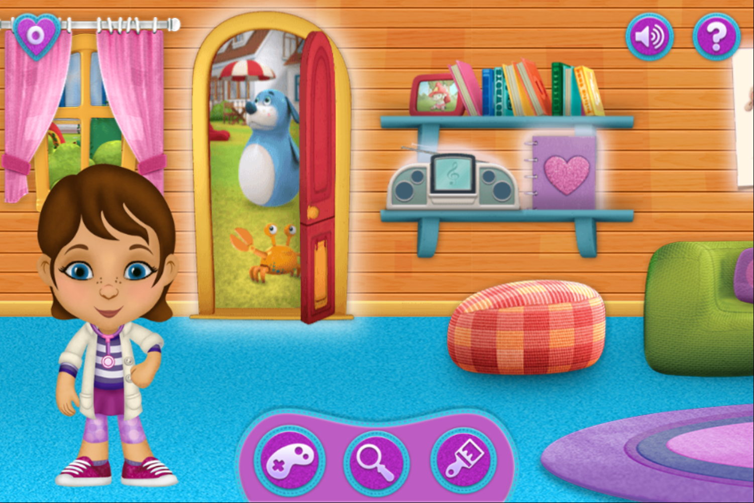 Doc McStuffins Doc's World Game Start Screenshot.