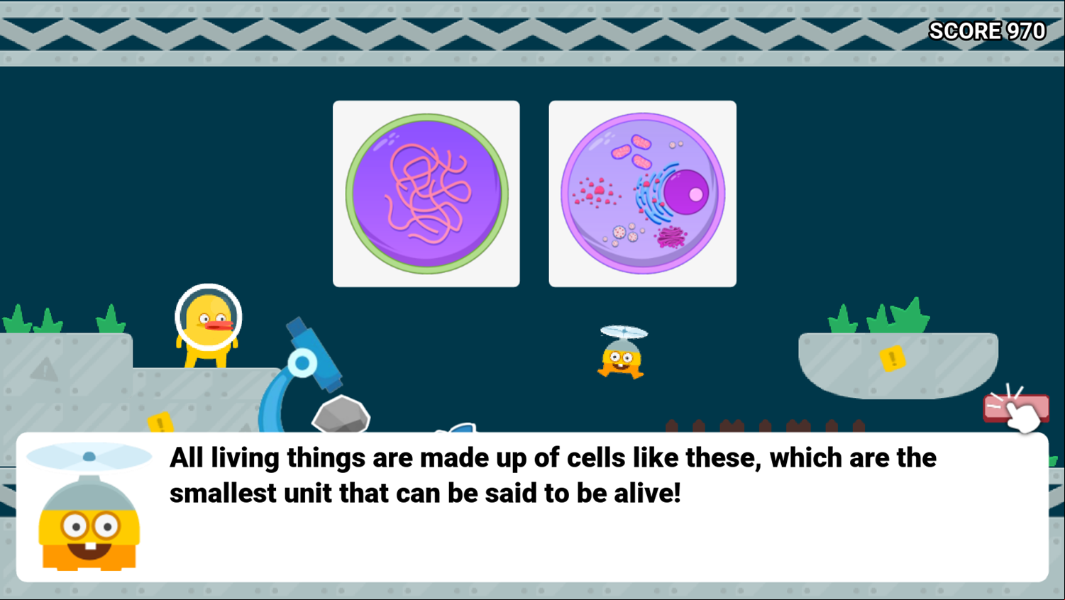 DocDuck Cells and Life Game All Living Things Are Made of Cells Screenshot.