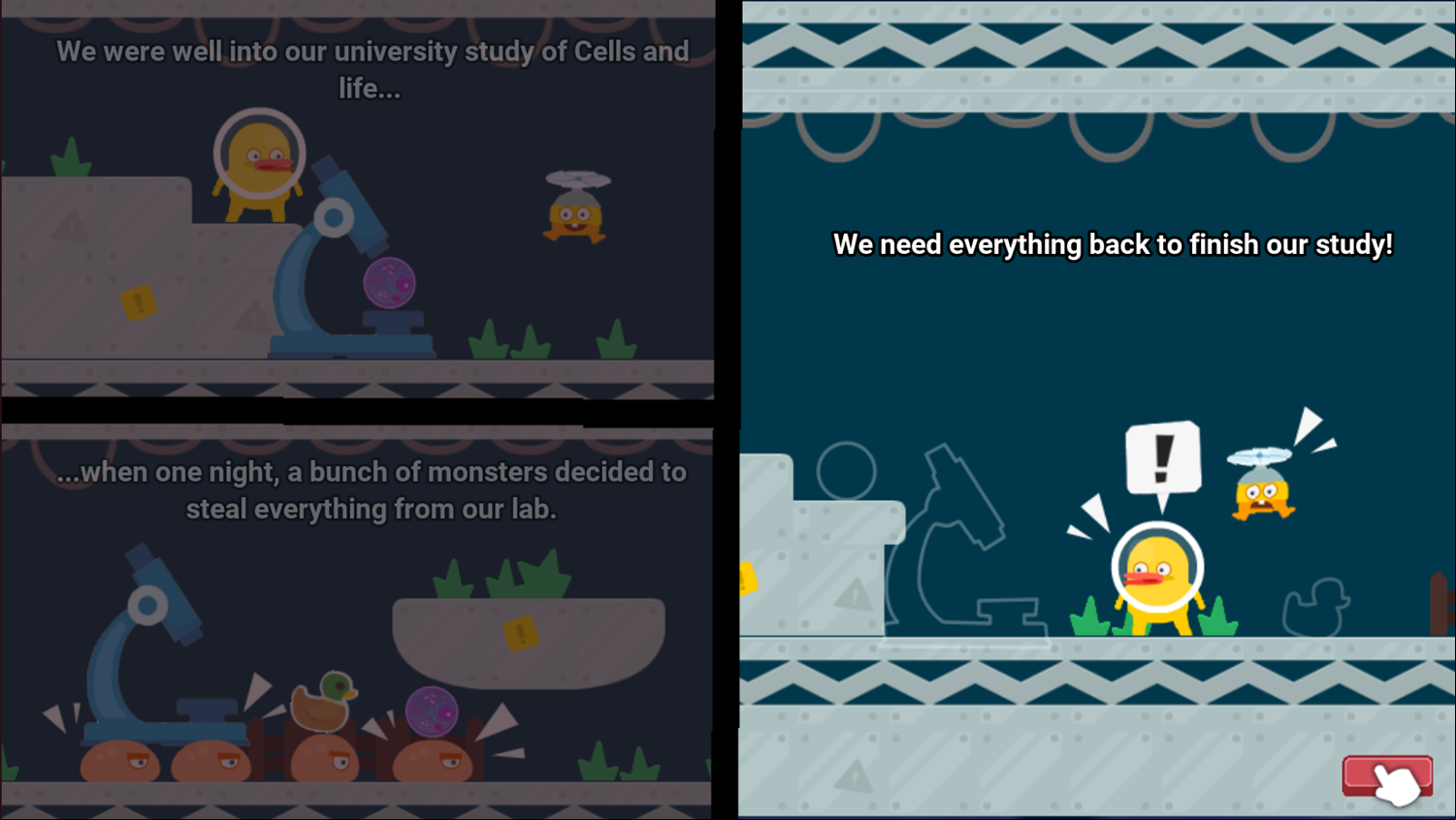DocDuck Cells and Life Game Comic Screen Screenshot.