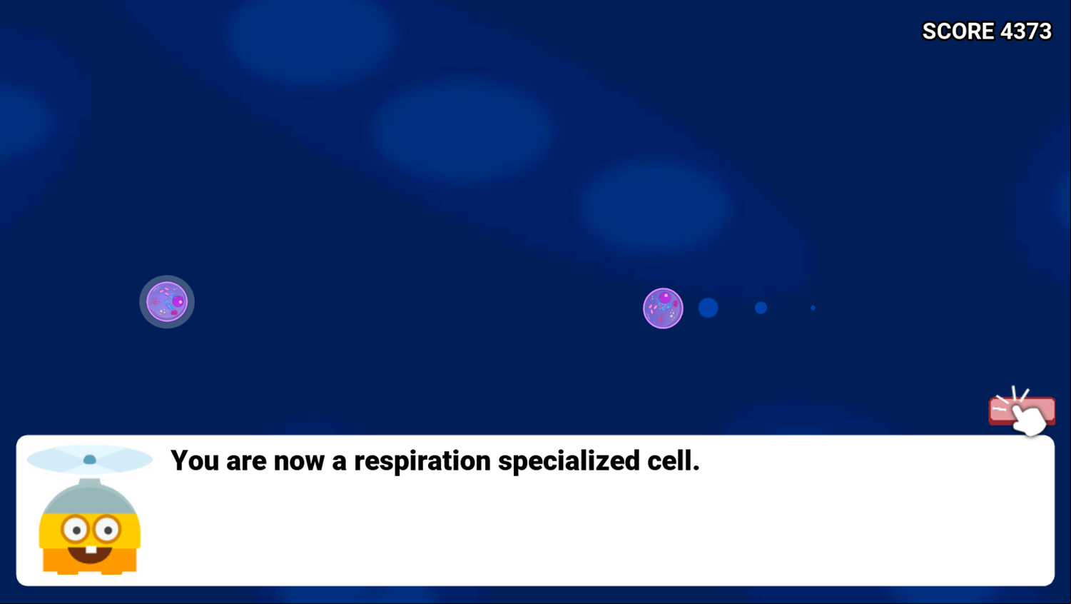 DocDuck Cells and Life Game Respiration Cell Minigame Screenshot.