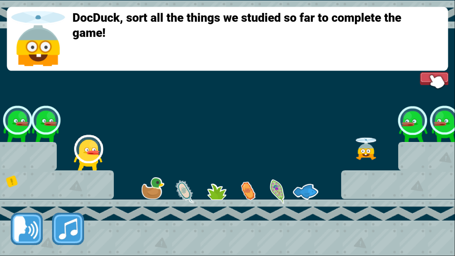 DocDuck Cells and Life Game Sorting Screenshot.