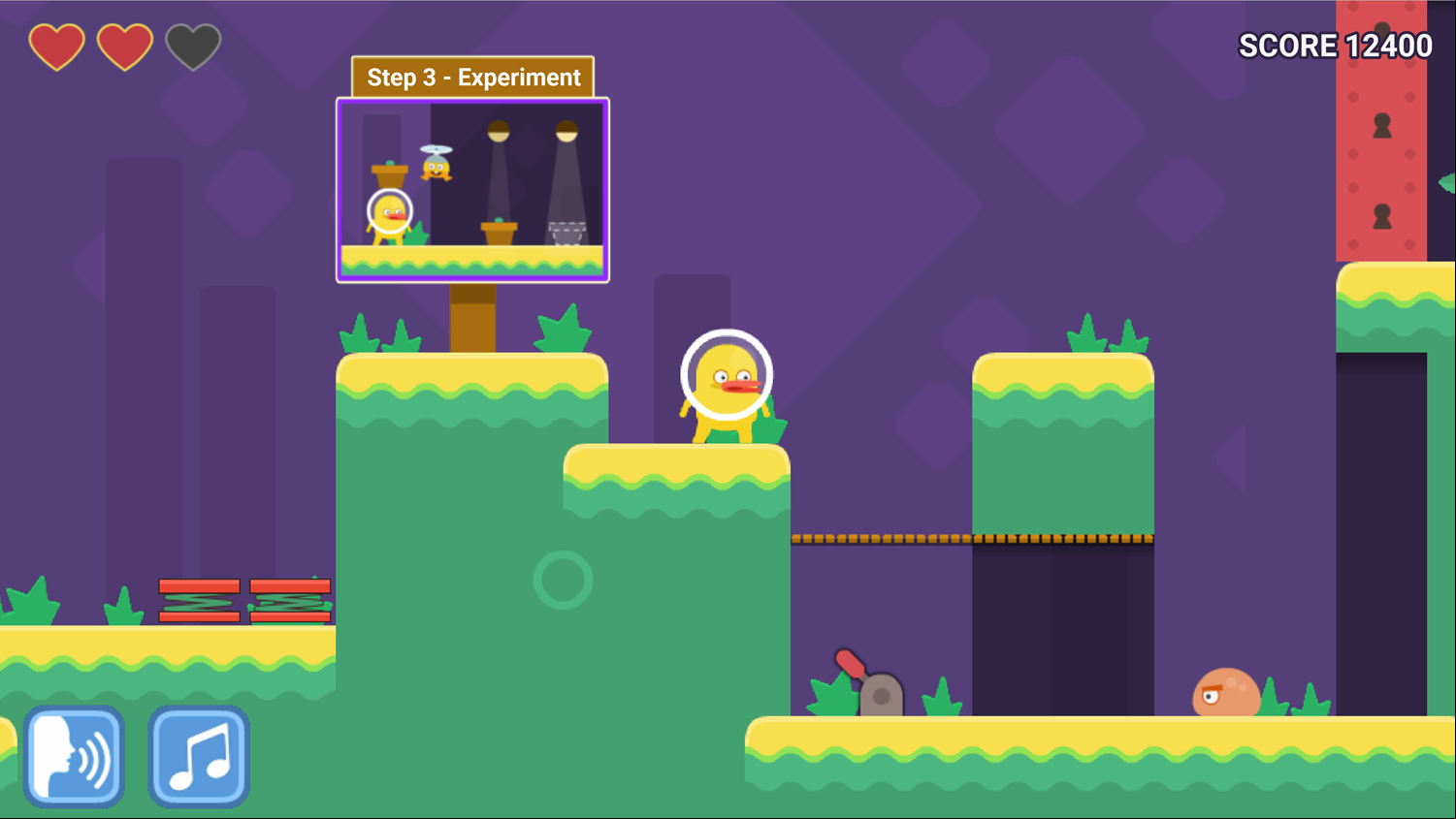 DocDuck Scientific Method Game Step 3 Screenshot.