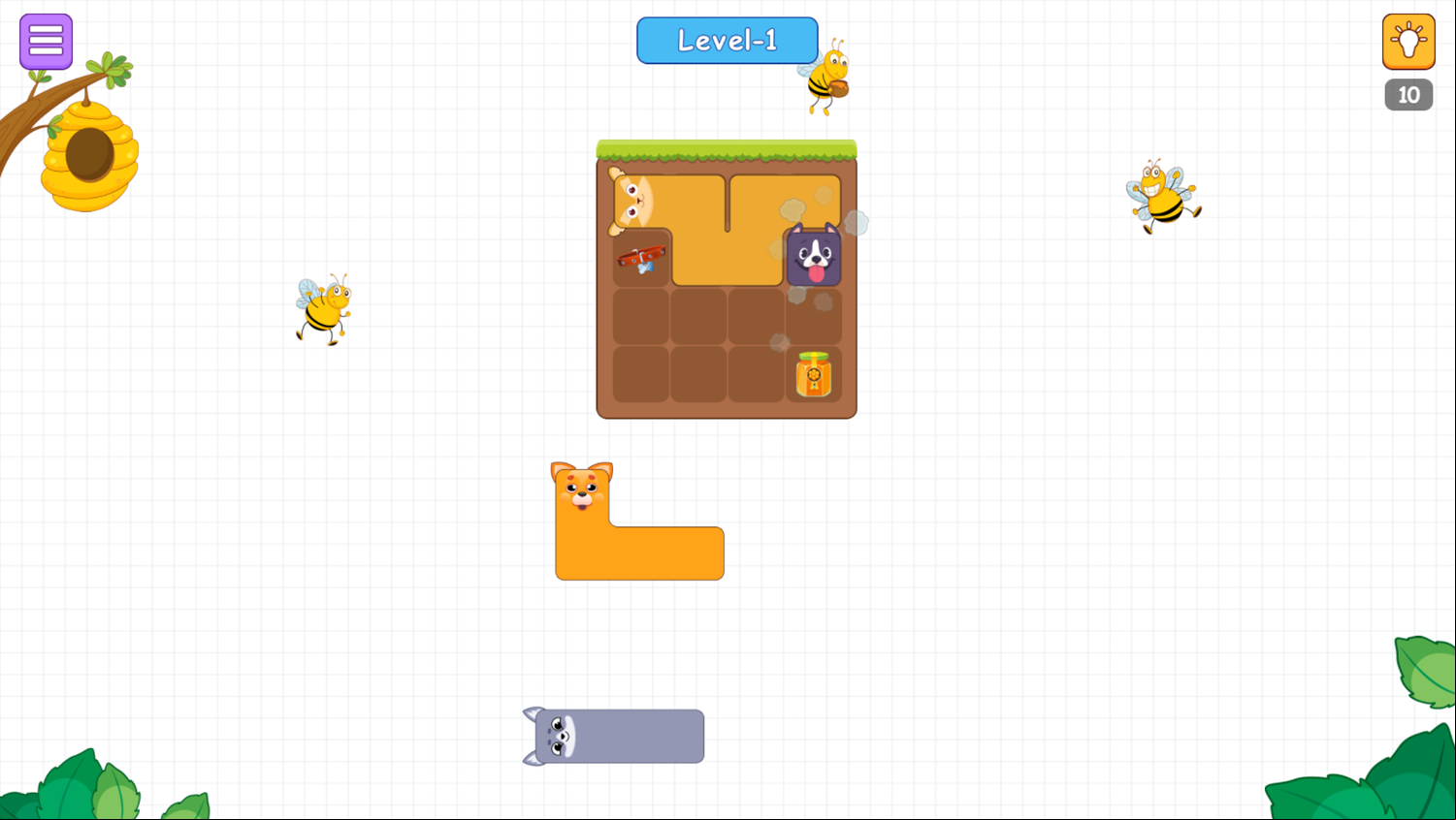 Doge Blocks Game Level Play Screenshot.