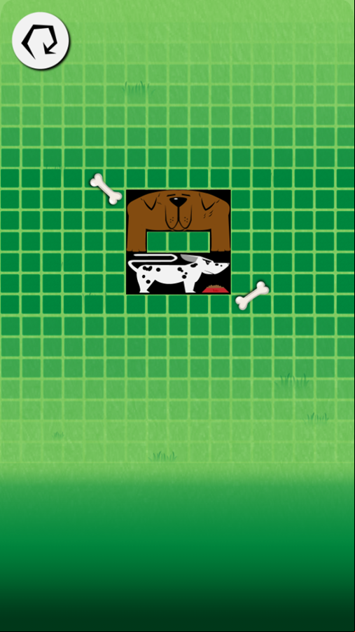 Dogs Puzzle Game Stage Play Screenshot.