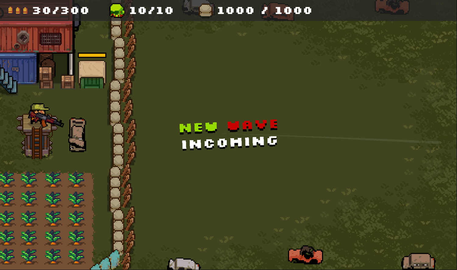 Don't Touch My Carrots Game Start Screenshot.