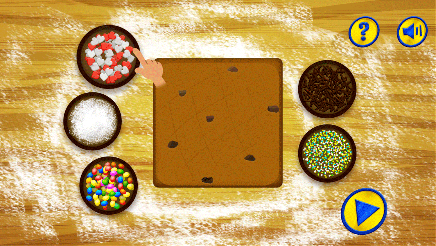 Dorothy and the Wizard of Oz Cookie Magic Game Add Sprinkles Screenshot.
