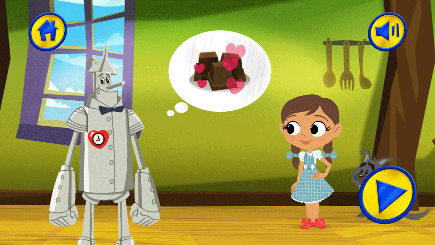 Dorothy and the Wizard of Oz Cookie Magic Game Goal Screenshot.