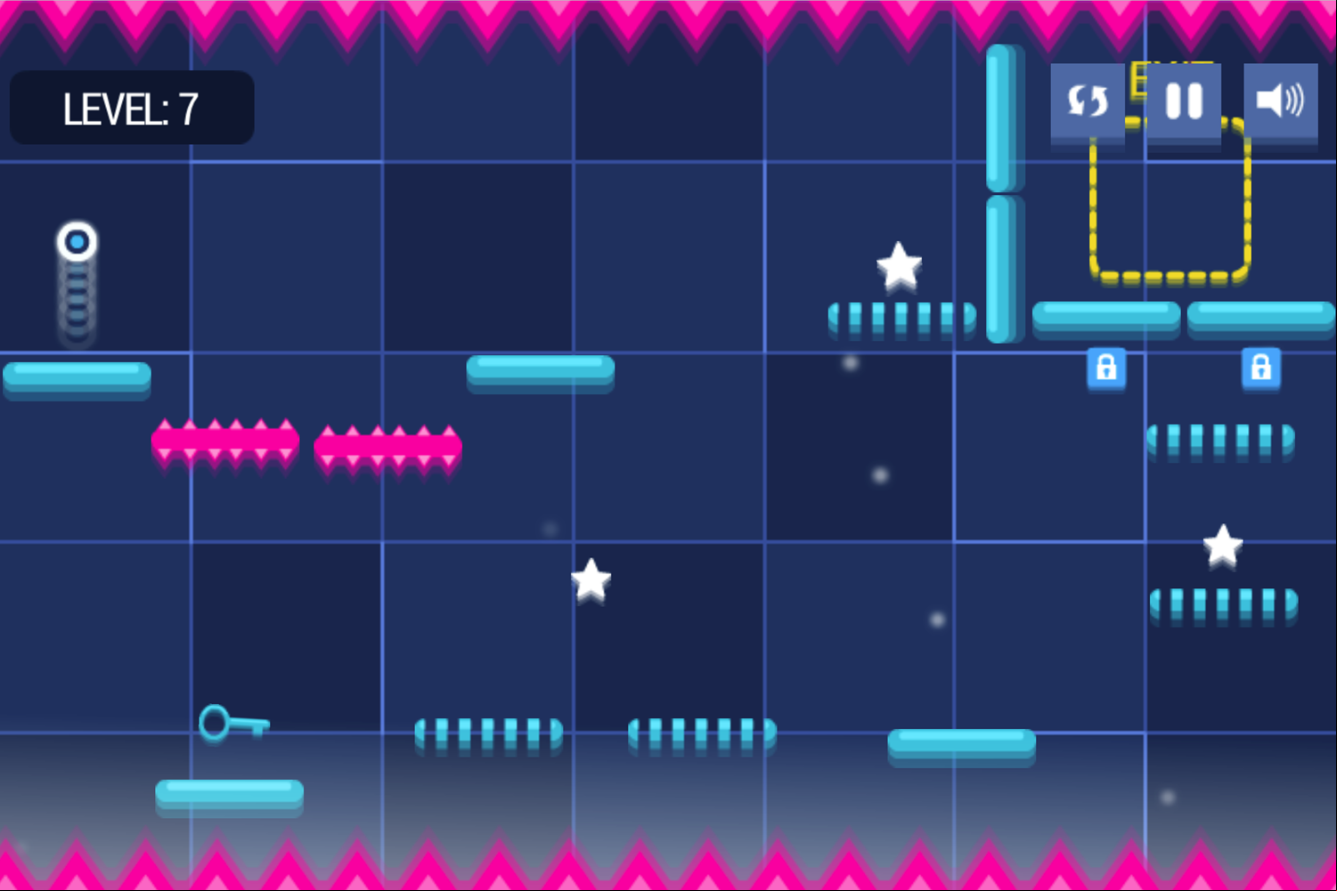 Dot Adventure Game Temporary Platforms Screenshot.