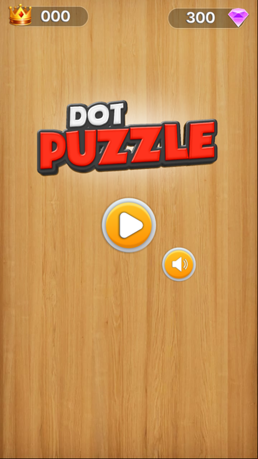 Dot Puzzle Game Welcome Screen Screenshot.