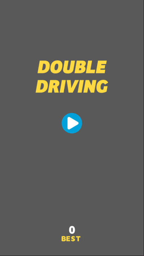 Double Driving Game Welcome Screen Screenshot.