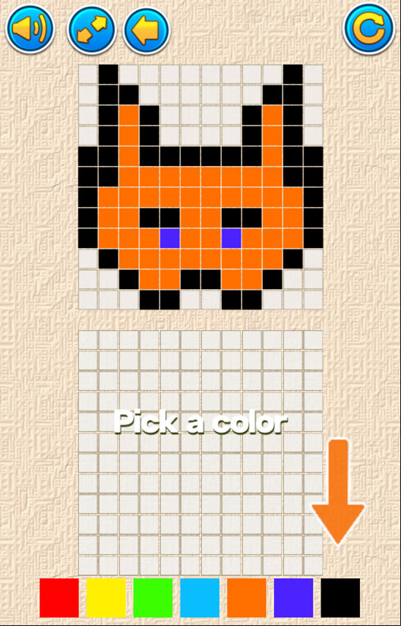 Draw Pixels Game Level Start Screenshot.
