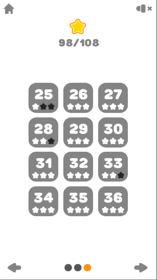 Draw Racing Game Level Select Screen Screenshot.