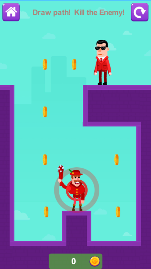 Drawmaster Game Level Start Screenshot.