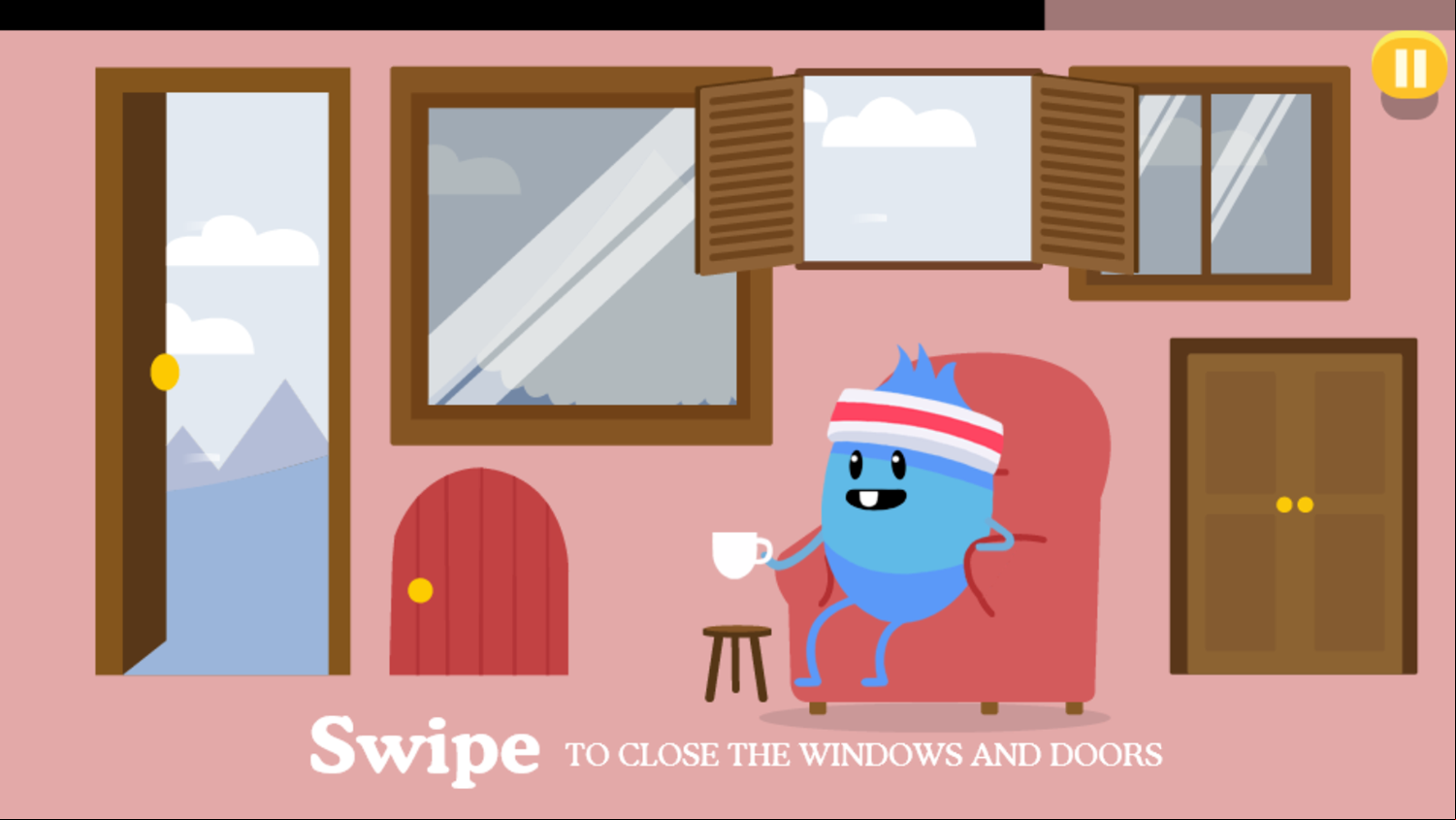 Dumb Ways to Die 2 The Games Game Swipe To Close Screenshot.
