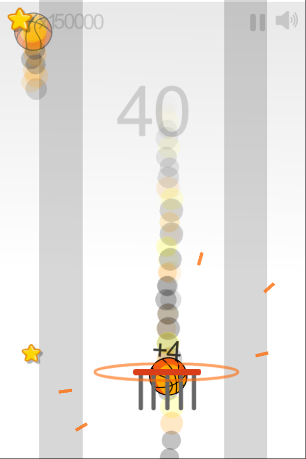 Dunk Ball Game Play Screenshot.