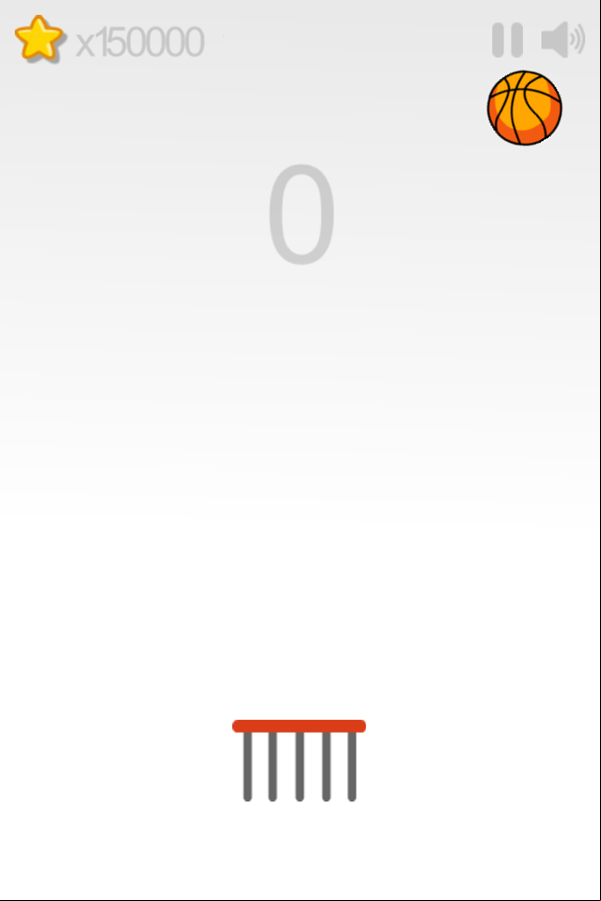 Dunk Ball Game Start Screenshot.