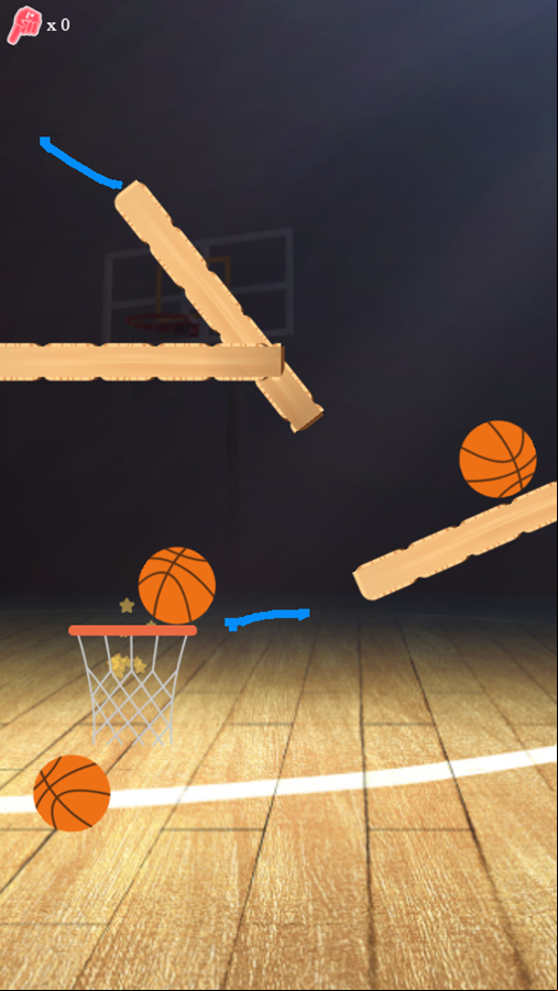 Dunk Drawing Game Level Progress Screenshot.