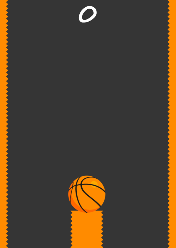 Dunk Hoop Game Start Screenshot.