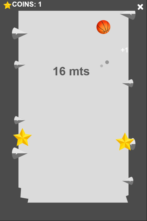 Dunk Jump Game Play Screenshot.