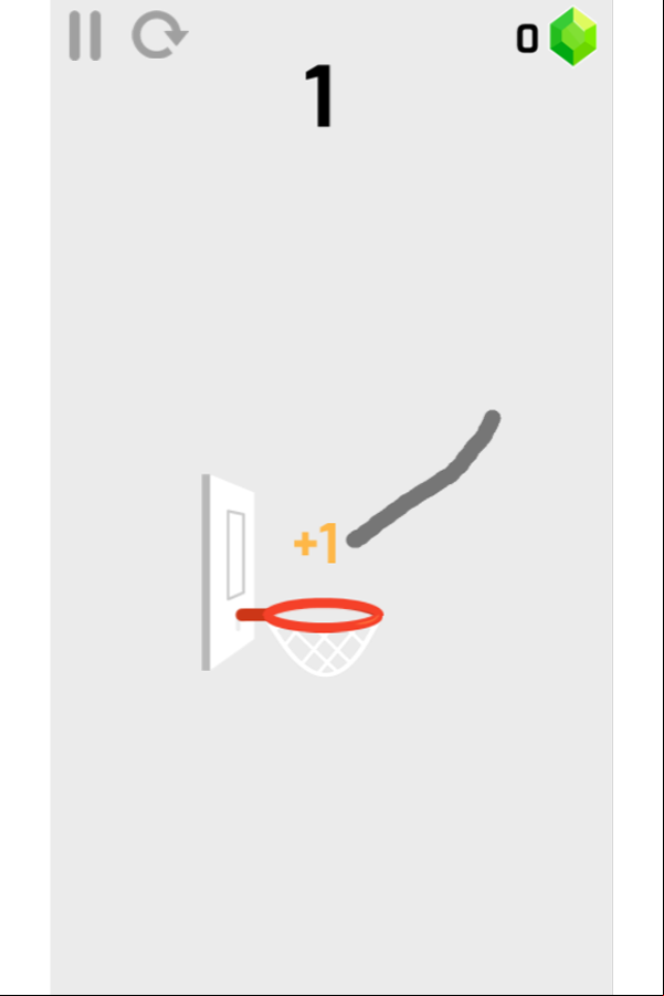 Dunk Line Game Screenshot.