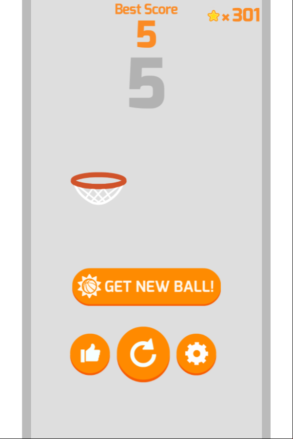 Dunk Shot Game Screenshot.