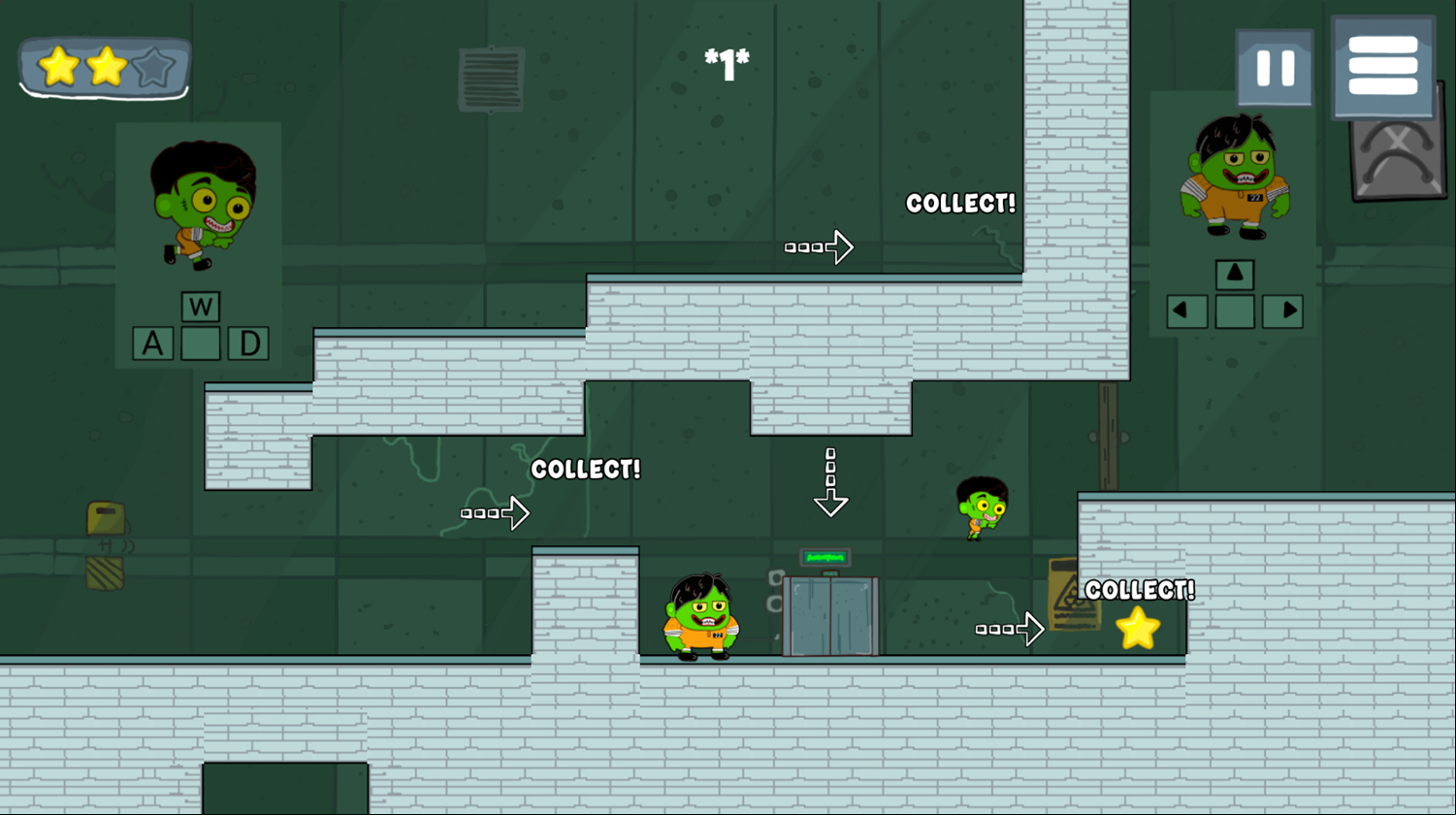 Duo Bad Brothers Game Level Play Screenshot.