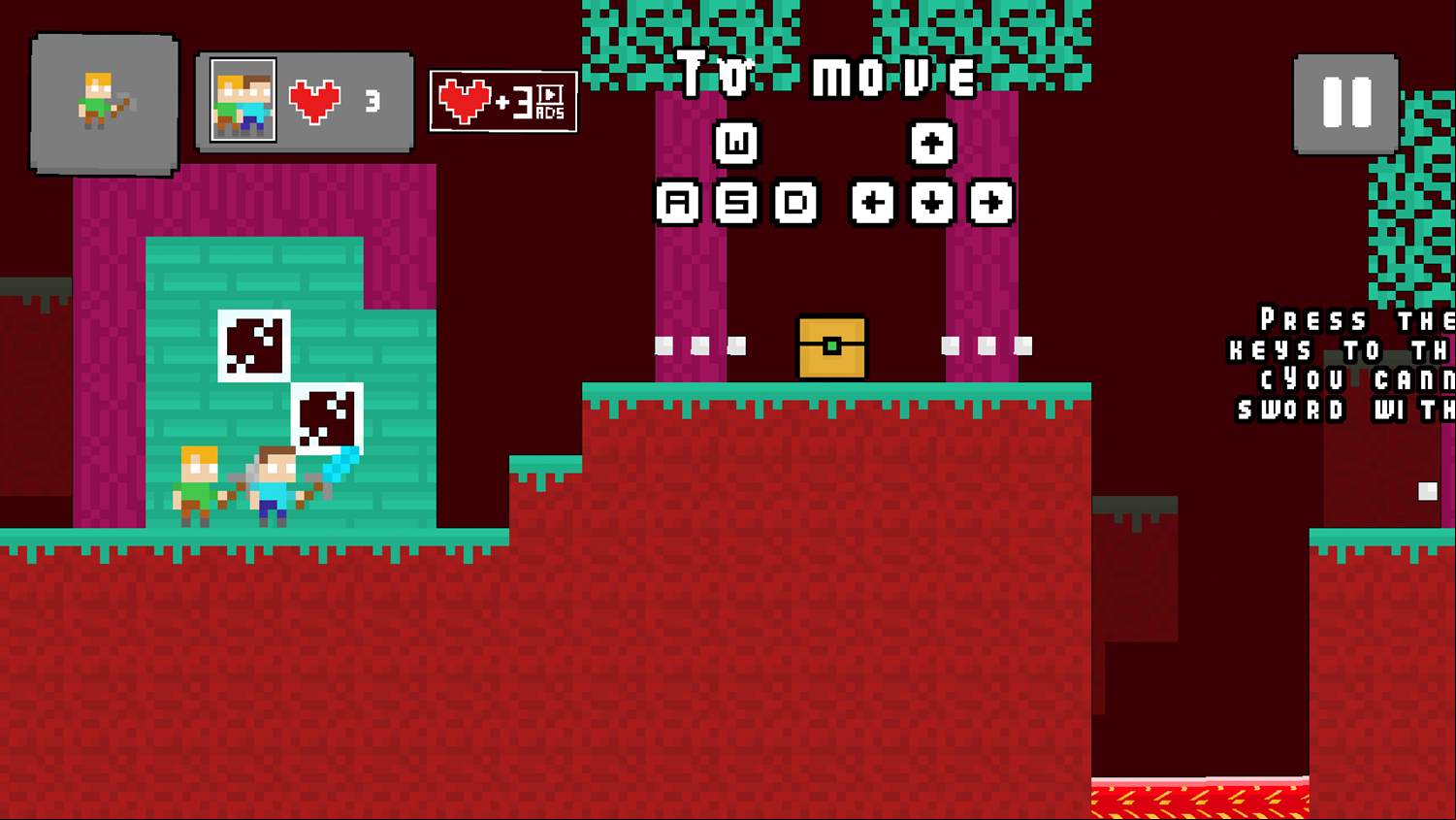 Duo Nether Game Level Start Screenshot.