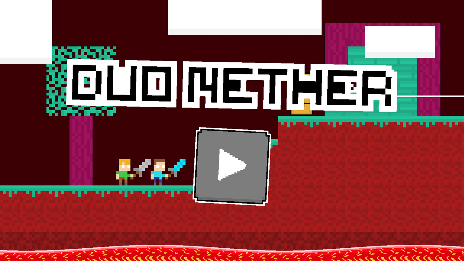 Duo Nether Game Welcome Screen Screenshot.