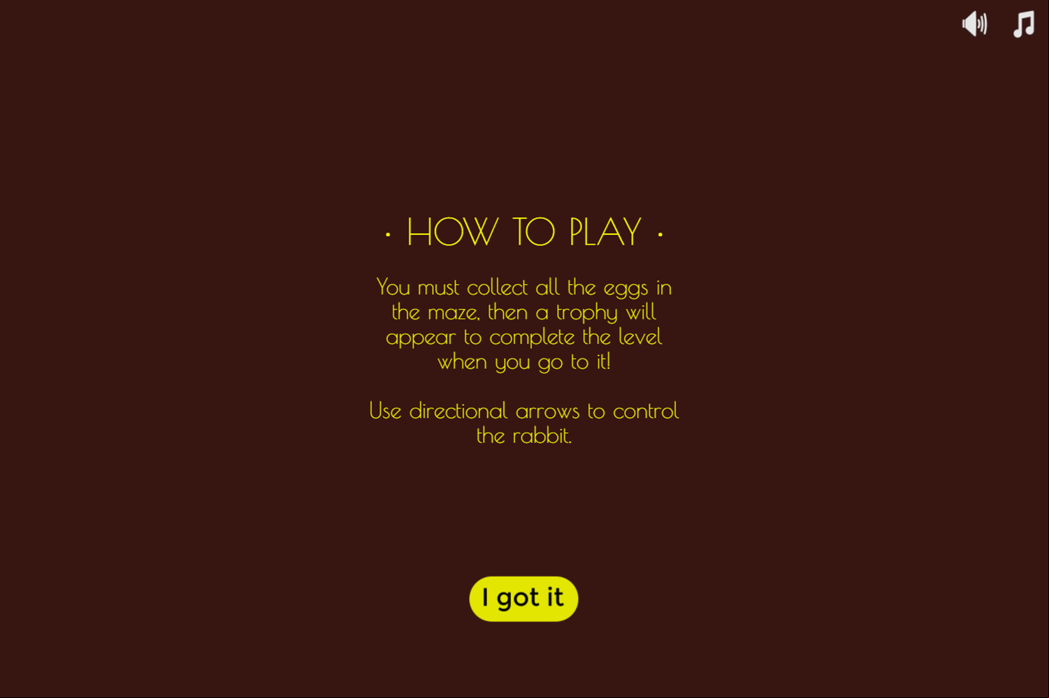 Easter Maze Game How To Play Screenshot.