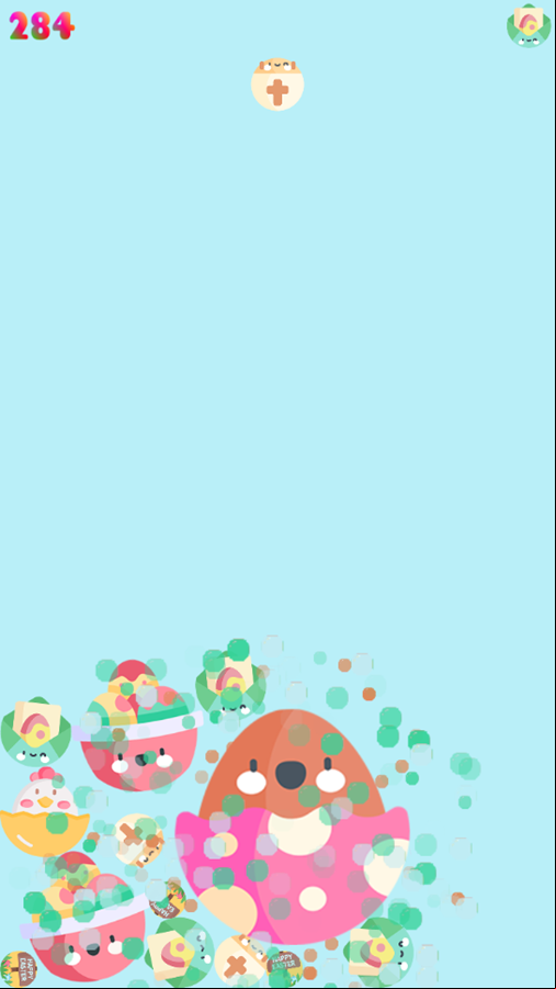Easter Suika Game Progress Screenshot.