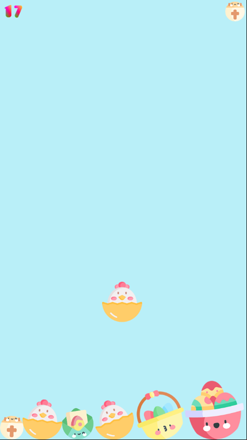 Easter Suika Game Start Screenshot.