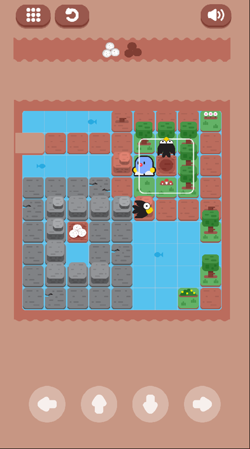 Egg Quest Game Level Play Screenshot.