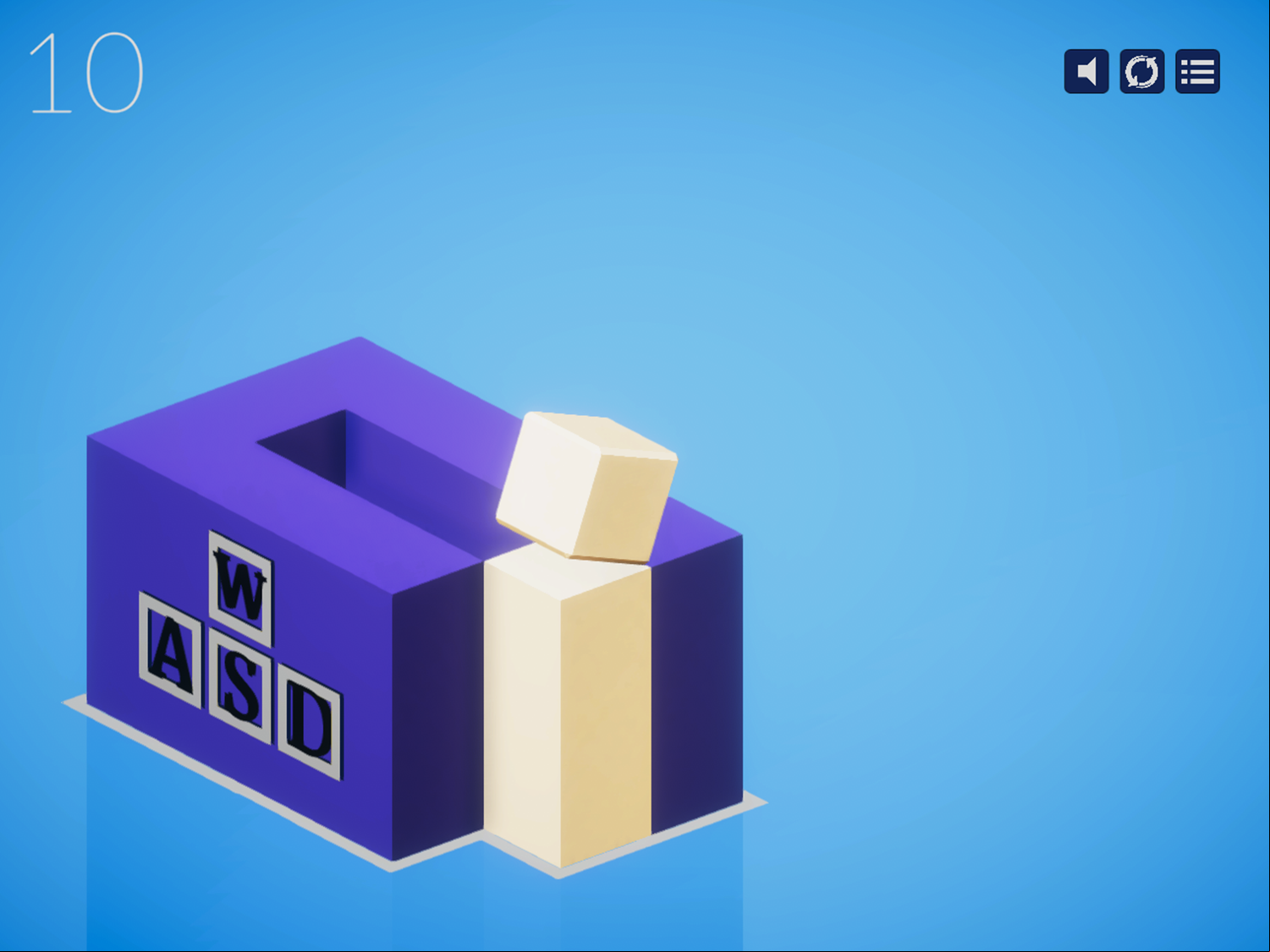 Elemental Cubed Game Level Complete Screenshot.