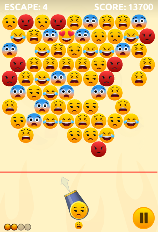 Emoji Pop Game Progress Screenshot.