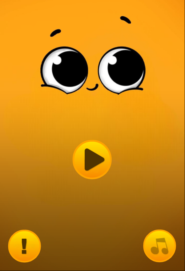Emoji Pop Game Welcome Screen Screenshot.