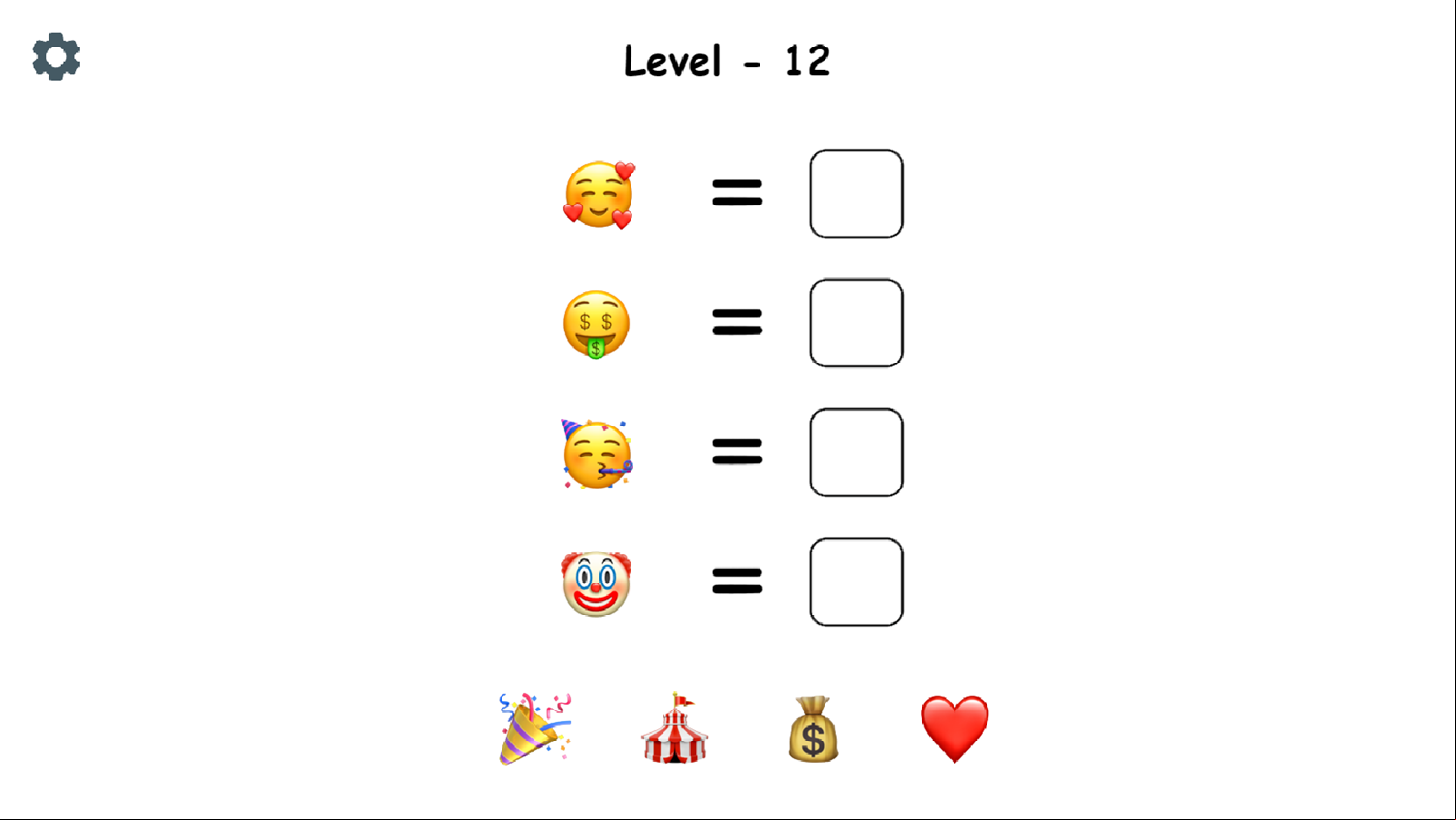 Emoji Puzzle Game Items by Topic Level Screenshot.