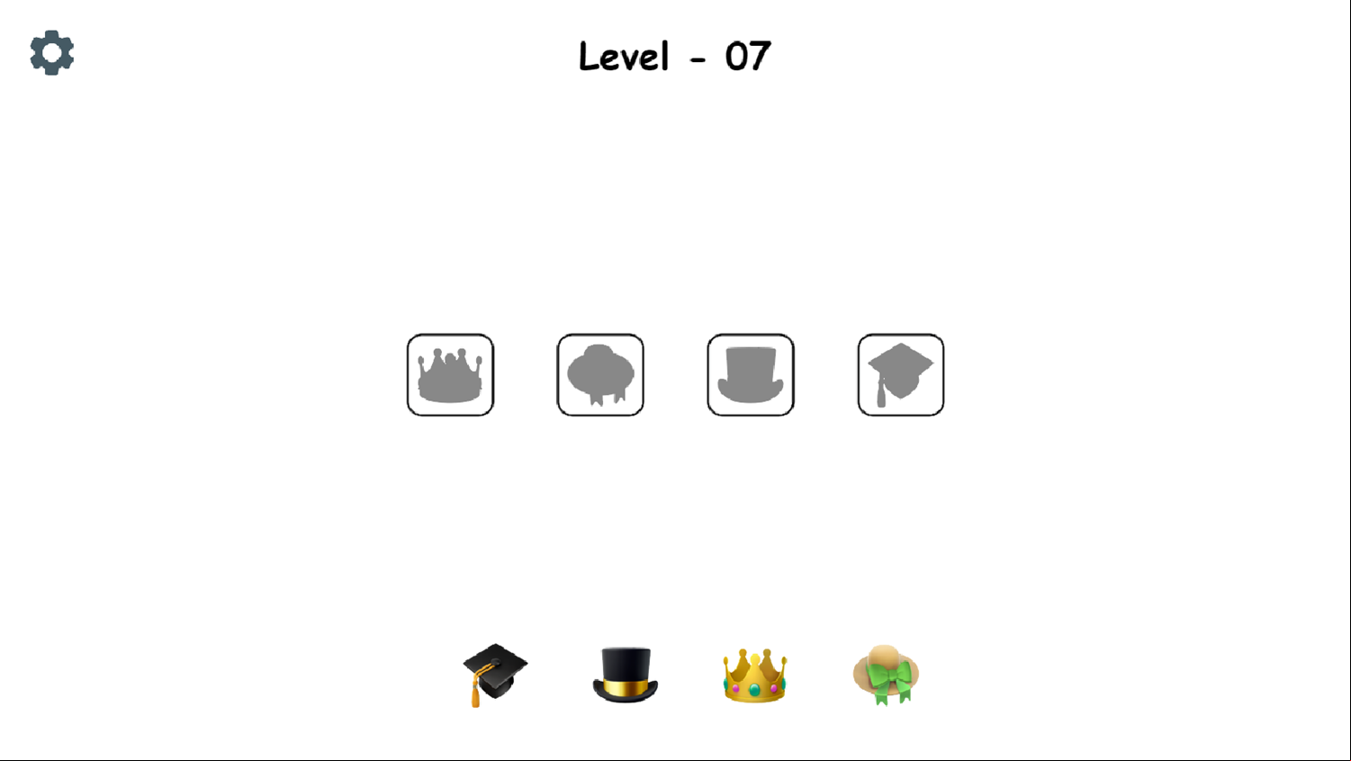Emoji Puzzle Game Shadow Matching Level Screenshot.