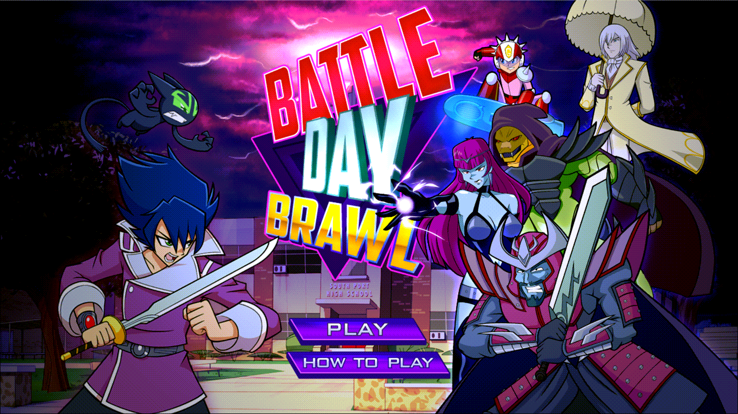 Exchange Student Zero Battle Day Brawl Game Welcome Screen Screenshot.