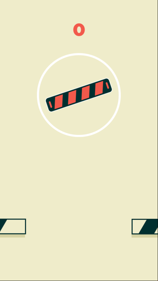Falling Platform Game Start Screenshot.